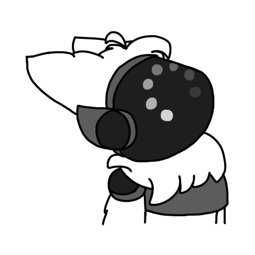 Decided to make a little sticker out of some art that I'm doing because I accidentally made my paint bucket fill way out of the lines and I decided to leave it like thatMah Twitter > https://twitter.com/Diegochh3