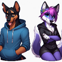 I made this a while back for my friend and I to share she isn't a furry but she does support us and its amazing, we used to date too but we broke up but we stayed as friends because I was her first ever REAL friend at our high school and its something great to have.