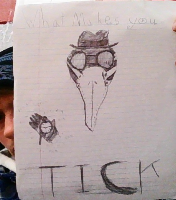 a skecth of Mr.myster I made

don't mind me in the back