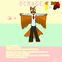 took a few hours. at least you didn't have to wait long!
This is Ocrage. sounds like (oak-ridge).
one of my more...complicated OCs.
anyways, enjoy, and don't forget :: you can use as you like. just give credit.
have a great day!