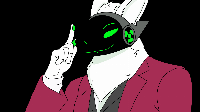 I've been wanting to make something like this for a while and forgot that I'm an artist and can draw what I want.
Anyway I made a silly drawing inspired by Ace Attorney's Miles Edgeworth. 
I'll make an entire set of these at some point so stay tuned :3
(I was too lazy and left him with a human shaped hand)