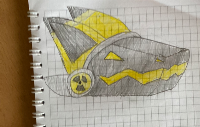 I was just bored at school so I drew this