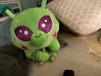Zeeble!!! My new ESSA!! (Emotional support stuffed animal)
His favorite toy is the little ferg he’s holding!!!
Everyone say hi to Zeeble!!1!!1!
I’ll be making him a Kandi harness 2night!