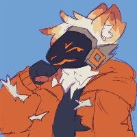 my Fursona is a orange Protogen! like Juno! I love her a lot and I strive to be like her:)
