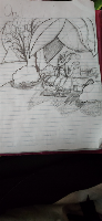 As the title suggests, it's a drawing I made for a friend.