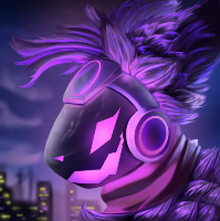 a protogen headshot i drew