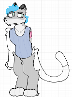 His name is Raymond, and he's a demi-boy snow leopard!!!
uh
I was wondering if anyone would be willing to make fanart of him
also, he has 2 arms btw