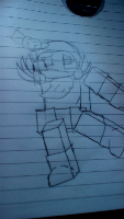 I asked my friend joey to make me a drawing of my survivor in a forsaken fan game were making :3