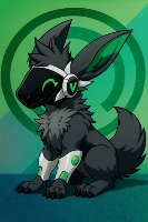 In the golden hush of a wide, open field, where sunlight dances on fur and laughter echoes in the wind, a new rhythm emerges. Amid three playful pups—brown, cream, and neon green—a small quadrupedal Protogen joins the frolic. With glowing green accents and eyes full of wonder, Circuit moves with mechanical grace and organic joy, chasing light and laughter across the grass.

Born of code and curiosity, Circuit is more than a machine—he’s a spark of connection in a world shaped by fate and challenge.