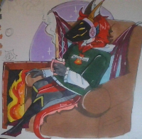 My friend Boosounds drew this for me on paper then sent me a photo, It's absolutely amazing!!!!!1