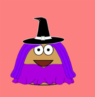 my pou :3 I made them a witch