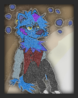 Blueberry's design grew as I grew up!!

He will be in a series I am producing with the story being written in a Google doc format.