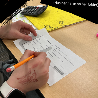 She forgot her ipad O-O