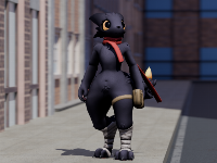 Because I'm reuploading Akittu's Experiment on VRChat for myself, I wanted to make a scene with that OC-ish Expie I keep using.
Took me two hours and not a lot of modelling cuz I got lazy and used premade models and materials for the scene. At least I managed to make somewhat correct lighting.
I don't really know how to feel about this one. It's just a quick thing with stuff I didn't do myself. It's more like photography than a proper render.

=== Assets used ===
Stylized Experiment - Akittu
City Buildings Pack - stl917
Procedural Road Material - Joshua Jennings
Concrete Sidewalk Material - George Mattingly