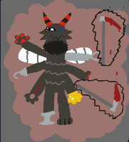 i only put him in the NSFW section in the past because i was trying to hide my posts from my mom in that section cuz the NSFW section is invisible to those who are logged out of their account on this site. u can technically still access the posts, the links to them would just need to be posted somewhere else, like the chat room or a post in the SFW section. but yea, now u know how Tom looks if u never looked on my account b4. if u wanna draw Tom, just know that the prosthetics are optional and that the eyepatch required.