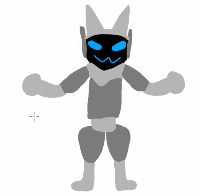 I tried. is it good? i didn't really know what to do with the head cuz all his protogen/primagen art has a very angular visor, but i understand it's prolly just a preset thing on the site he uses to make his OCs. still tried tho.