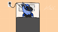 Hello, I made this art work a few weeks ago from the time I posted this, I’ve been drawing nonstop protogens lately 🥲