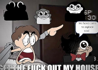 GET THE FUCK OUT OF MY HOUSE (Mark Zuckerburg is an alien)