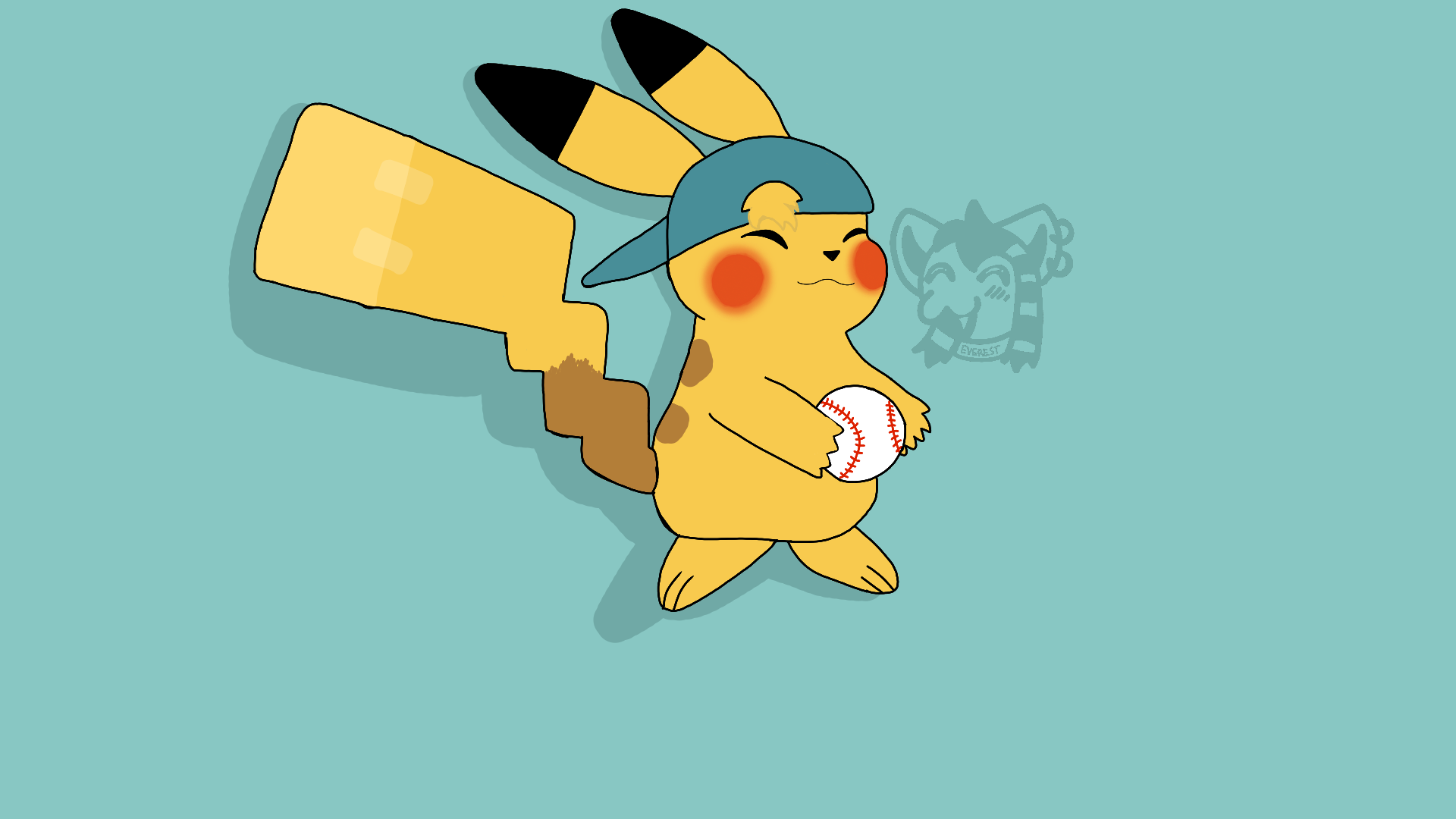 drew a quick and cute drawing of an ftm pikachu :3