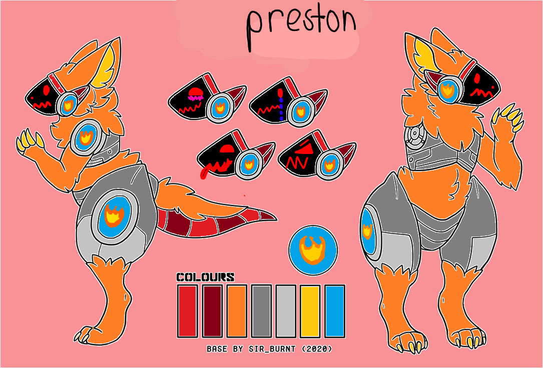 preston the protogen is a fun loving little toaster that is good at singing dancing entertaining and well killing