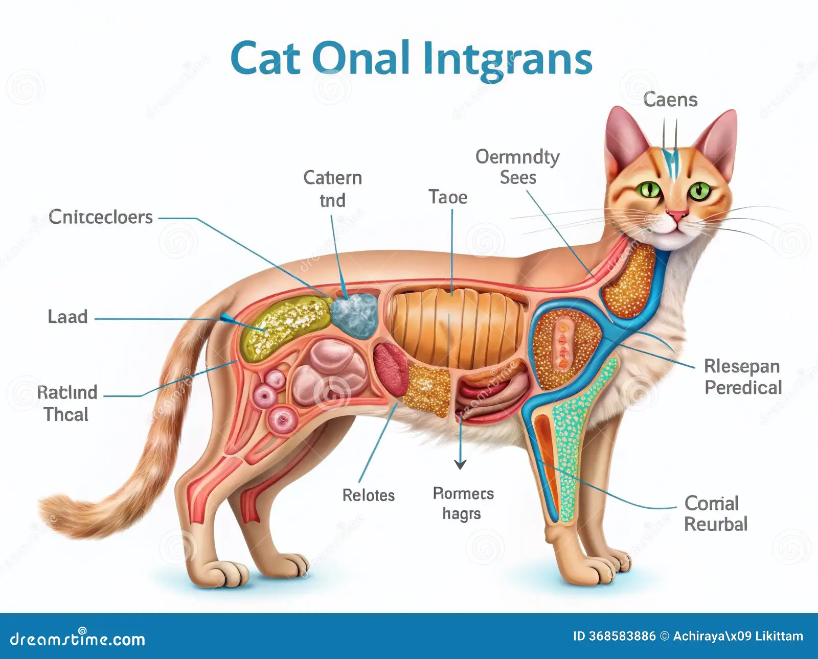 I was just studying cat anatomy and ts came up.
Wtf why does it have like a worm belly thing qup 
