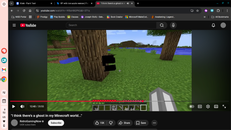 peak voice acting from the entity and also the thing in the tree is the entity's legs and it said this : um hey hey hey hey kid help I umm I uhh so I was trying to teleport to scare u and I got stuck in this tree" also the protaginist dosent see the entity as scary he sees them as a friend and never got scared by them