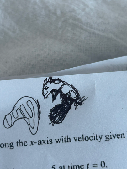 Think I’m using my time solving integrals and derivatives??? 

NOPE! 

I can’t even make art right :3 
