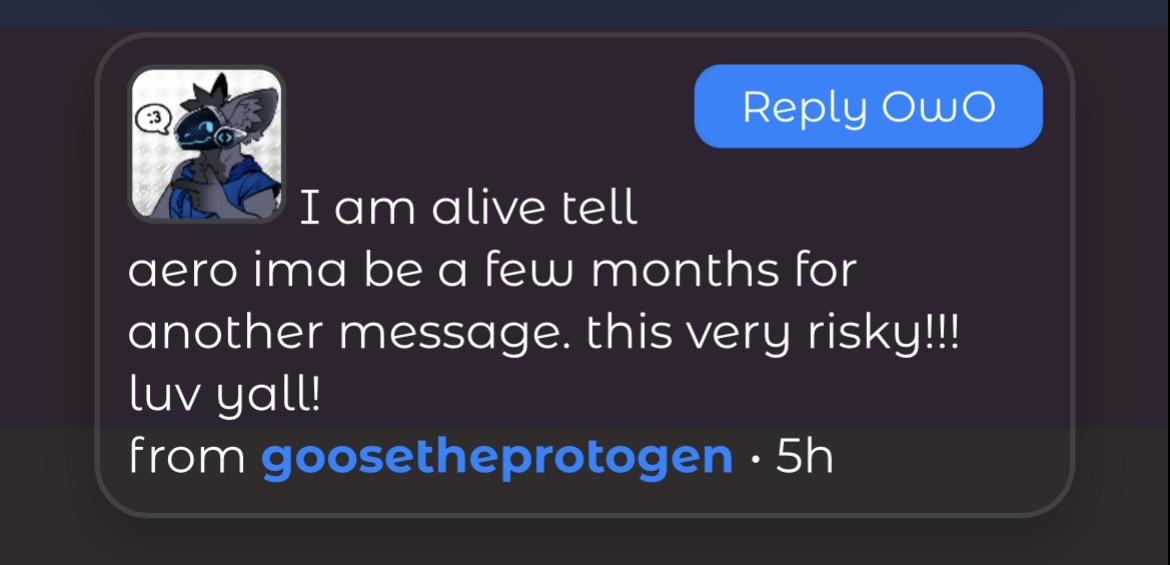 @aero1 Just posting this in case you didn’t see it in chat