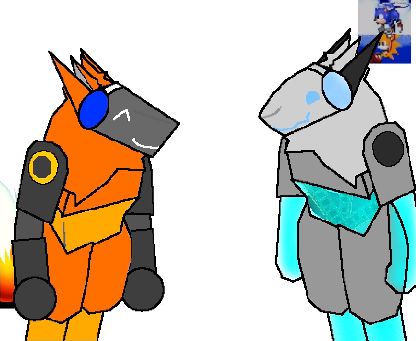 2 new more that i forgot to publish, tails can actually fly(LIKE THE ORIGINAL) and nitrogen, ehh idk, blast frozen nitrogen?