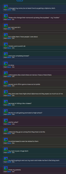 anything and everything i said here was true. even the part where i said i wanted to end it all.