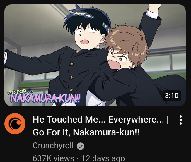 official crunchy roll channel btw